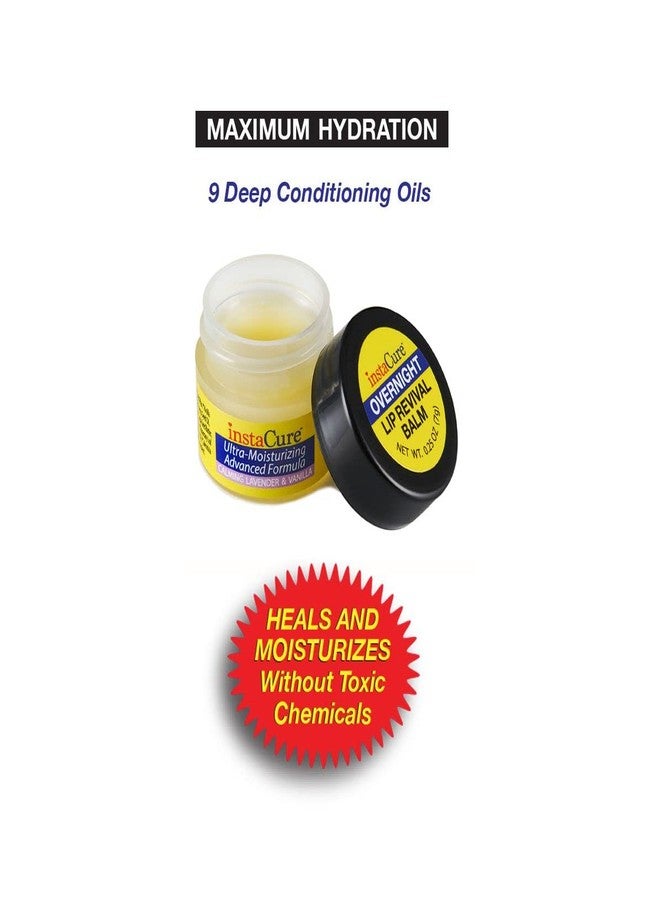 InstaCure Original Nose Balm Fast Relief for Cracked, Dry & Sore Noses, Ultra-Moisturizing Lip Repair Duo, Calming Lavender & Vanilla Overnight Lip Mask, Cooling Sweet Vanilla Mint Daytime Lip Balm - Image 5